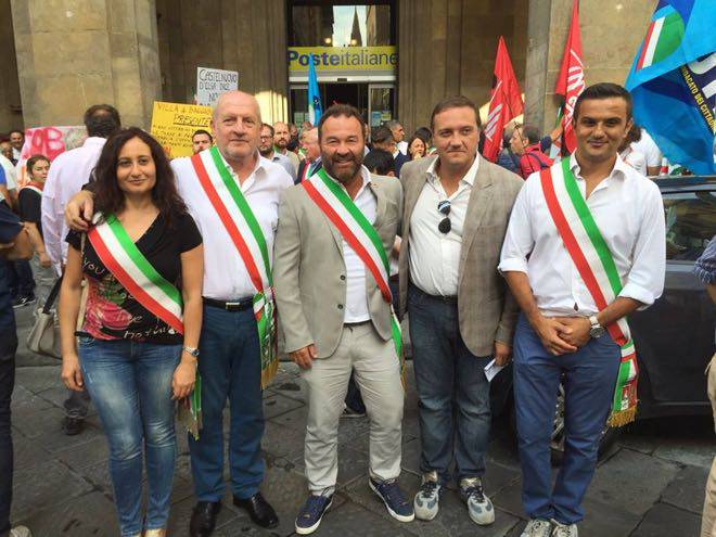 Manifestazione Poste Firenze 2015