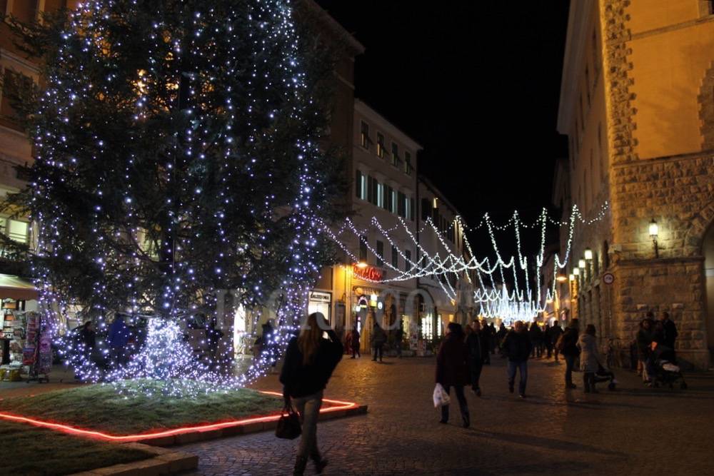 Natale albero centro storico Grosseto