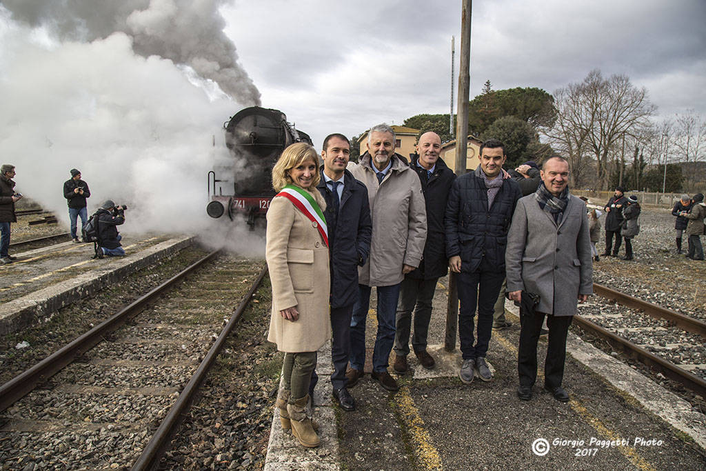 inaugurazione ferrovia treno Monte Antico