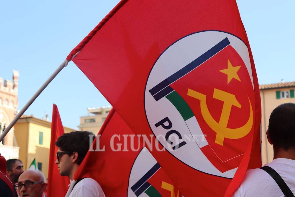 Manifestazione antifascista Anpi 8 settembre 2018 Pci Partito comunista italiano