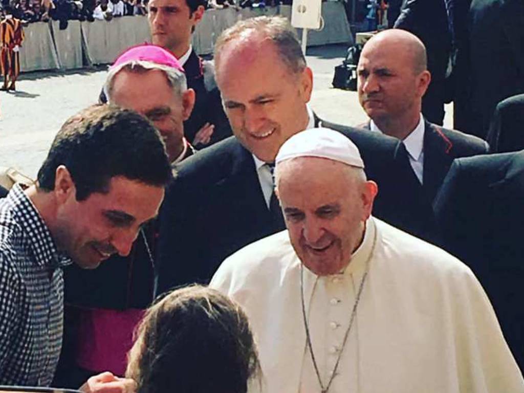 Greta Thunberg dal papa