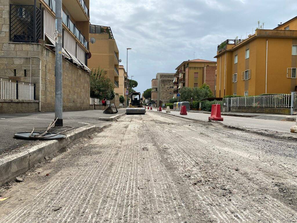 lavori strada asfalto Grosseto