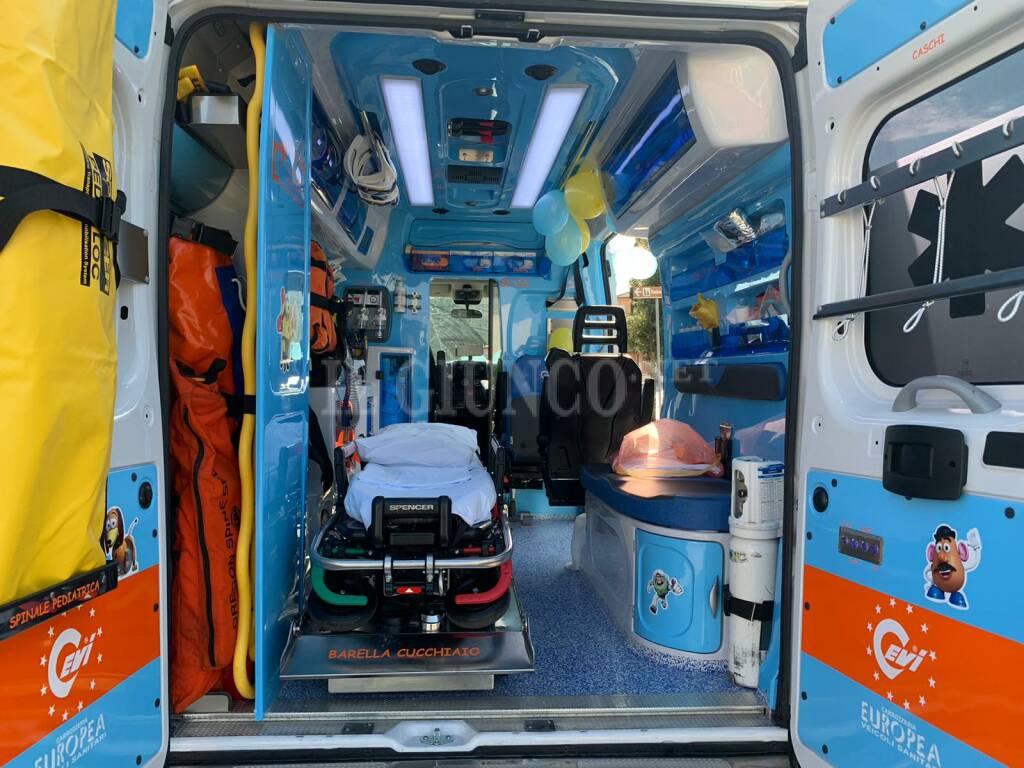 Ambulanza pediatrica misericordia albinia