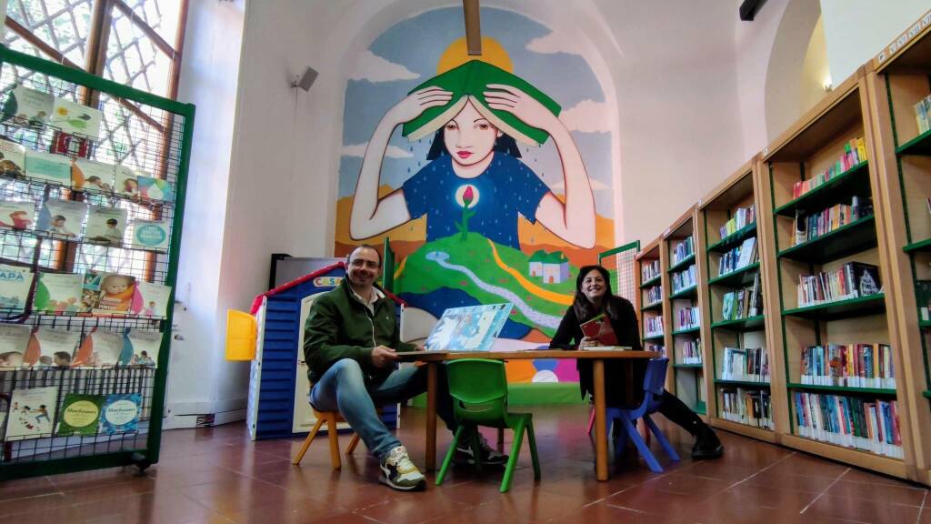 Benini Catalani biblioteca murales