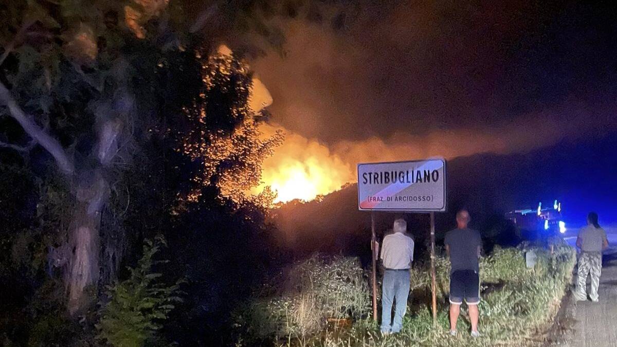 Incendio Stribugliano agosto 2022 